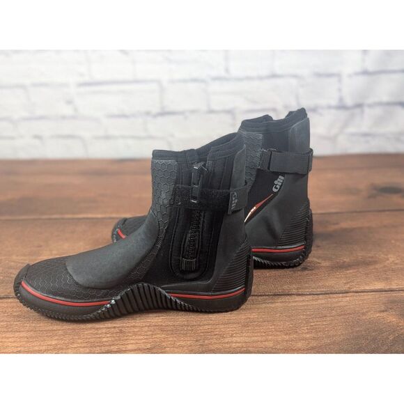 Gill Dinghy Sailing Boots Black Red Neoprene SZ 10 US / 9 UK / 43 EU - Picture 3 of 10